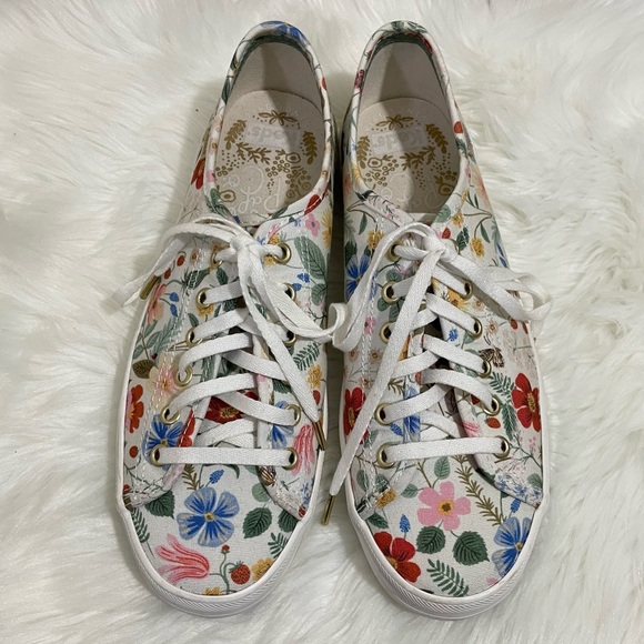 Keds x Rifle Paper Co. Kickstart Strawberry Fields Sneakers - Picture 2 of 8